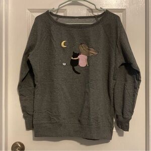 ModCloth Girl and Her Cat Sweatshirt